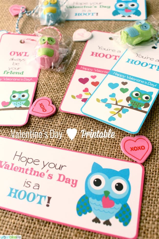 Valentines Day Owl Bookmark Printables by Felnu