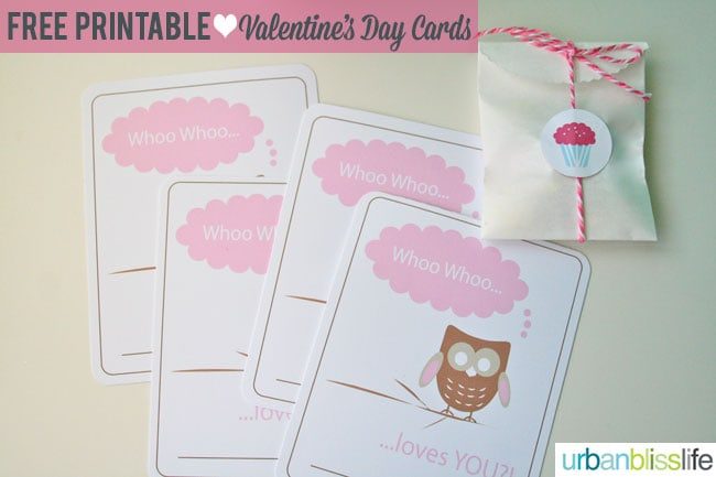 Whoo Loves You Free Printable Valentine's Day Card