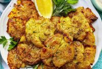 Crispy Air-Fried Smashed Potatoes