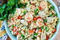 Shrimp and Chicken Stir-Fry Rice Bowl
