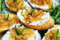Golden Onion and Chevre Morsels