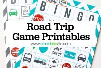 Fun Free Printable Games for Road Trips
