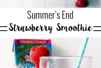 End-of-Summer Strawberry Bliss Smoothie