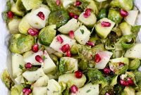 Roasted Brussels Sprouts and Honey-Glazed Apples