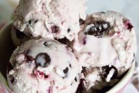 Cherry Chocolate Swirl Chocolate Chip Ice Cream