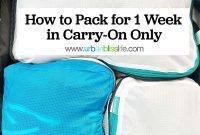One Bag, One Week: Effortless Carry-On Packing