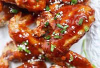 Sticky Teriyaki Air Fryer Wings