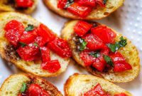 Vine-Ripened Tomato Bruschetta with Balsamic Glaze