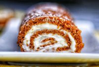 Pumpkin Cream Cheese Swirl Log