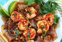 Spicy Lime Shrimp Glass Noodle Bowl