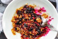 Microwave Blueberry Crumble