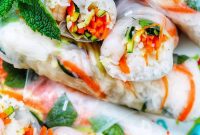 Peanut-Kissed Shrimp Summer Rolls