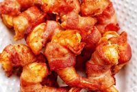 Air Fryer Bacon Shrimp Skewers
