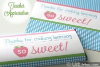 Teacher’s Treat: Customizable Candy Bar Wrappers