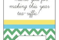 Steeped in Gratitude Teacher Tea Gift Labels