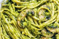 Earthy Mushroom Pesto Pasta