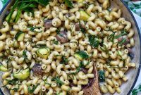 Zucchini and Mushroom Pasta Primavera
