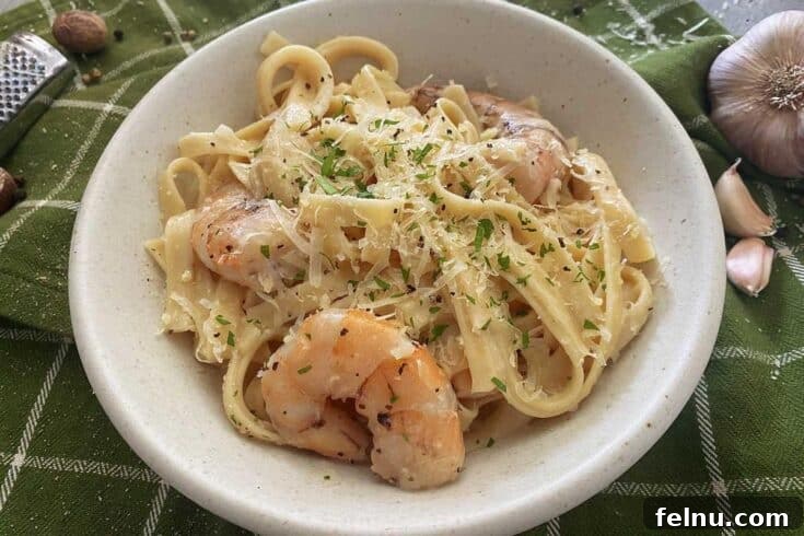 Instant Pot Shrimp Alfredo