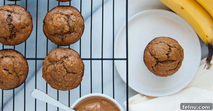 Peanut Butter Banana Muffins