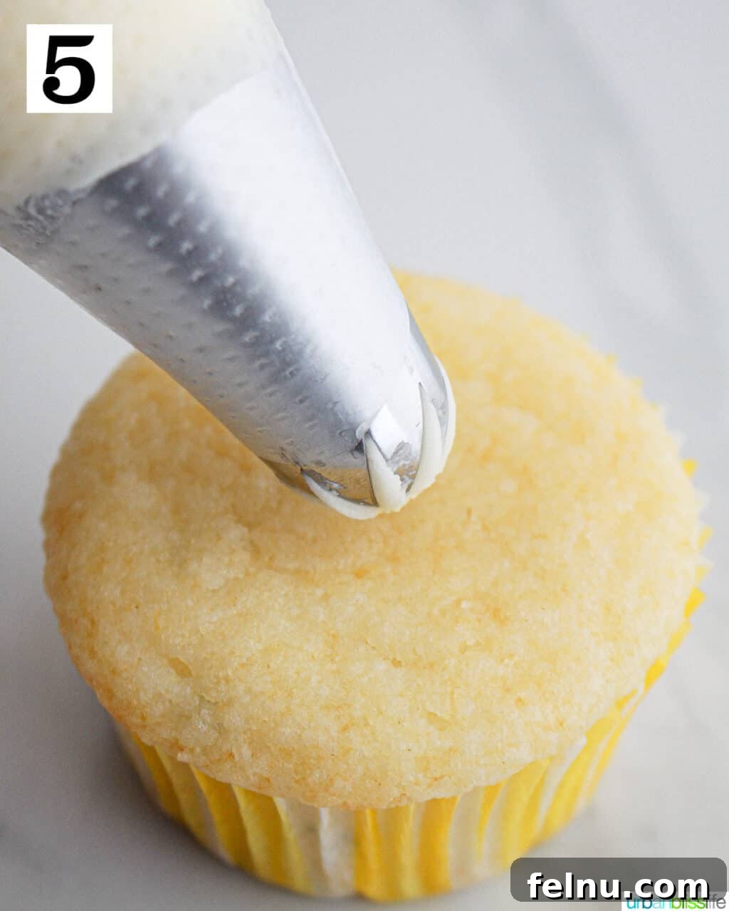 Lemon Basil Bliss Cupcakes 15 Frosting a Cupcake