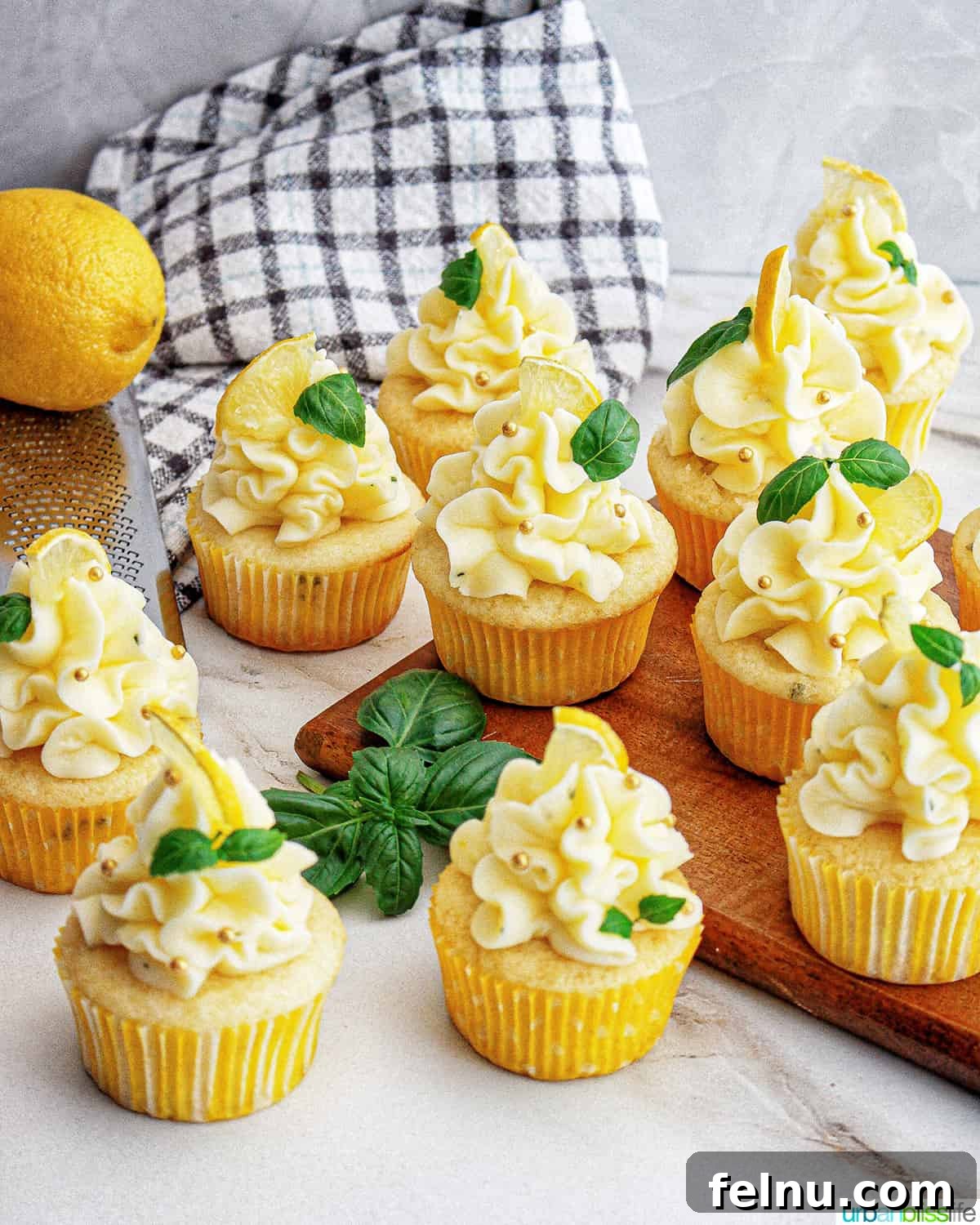 Lemon Basil Bliss Cupcakes 17 Serving Lemon Basil Cupcakes