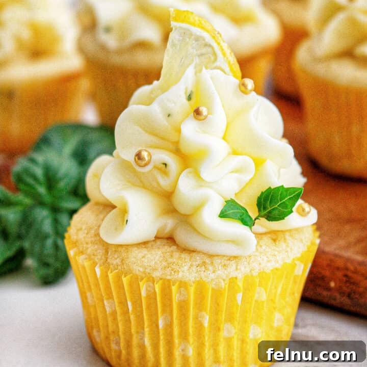 Lemon Basil Cupcake