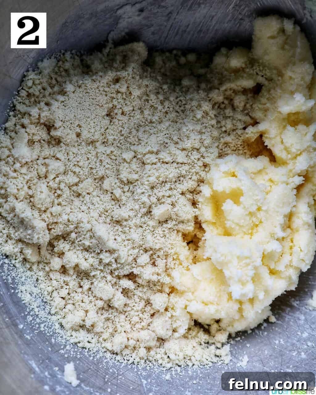 The sugar and butter mixture, now light and fluffy.
