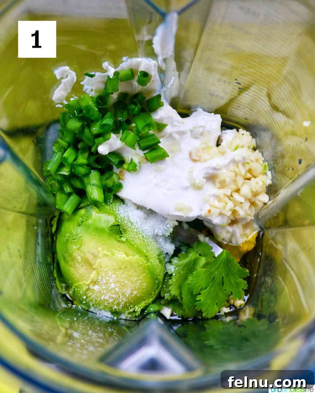 Avocado-Lime Crema, Cilantro Kissed 5 Ingredients in a Blender