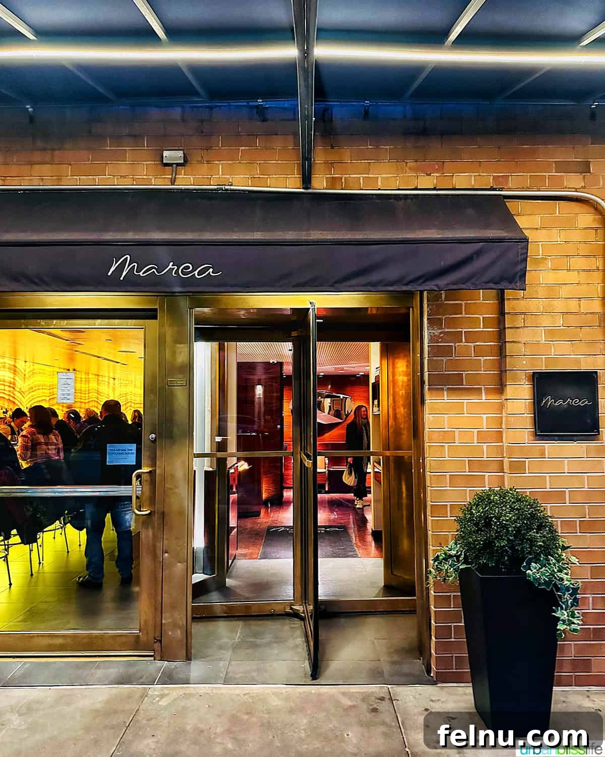 Exterior of Marea restaurant New York City (NYC)