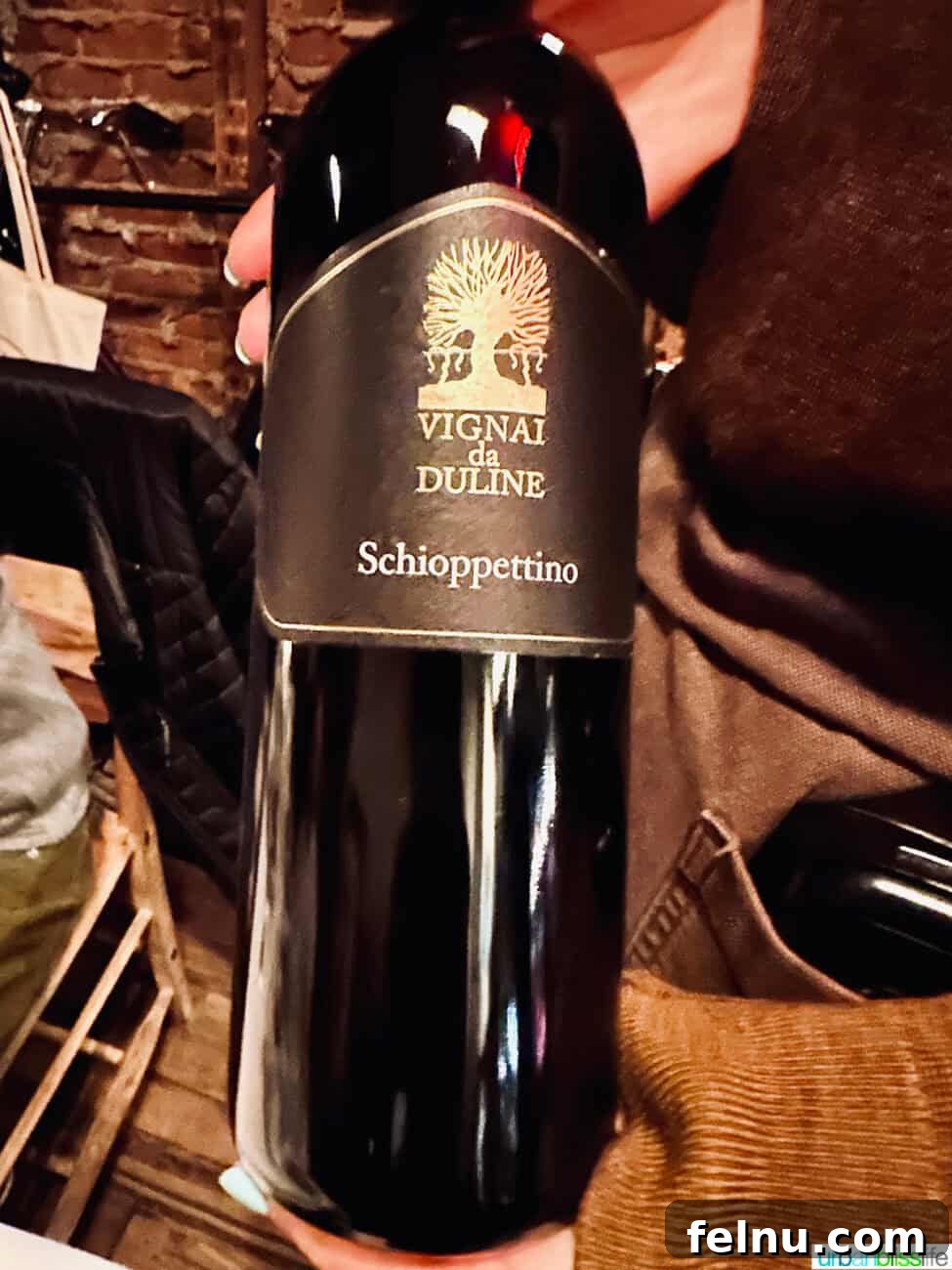 Via Carota NYC: West Village's Authentic Italian Experience 5 A bottle of exquisite Schioppettino wine from Vignai da Duline, a highlight of Via Carota's Italian wine selection.