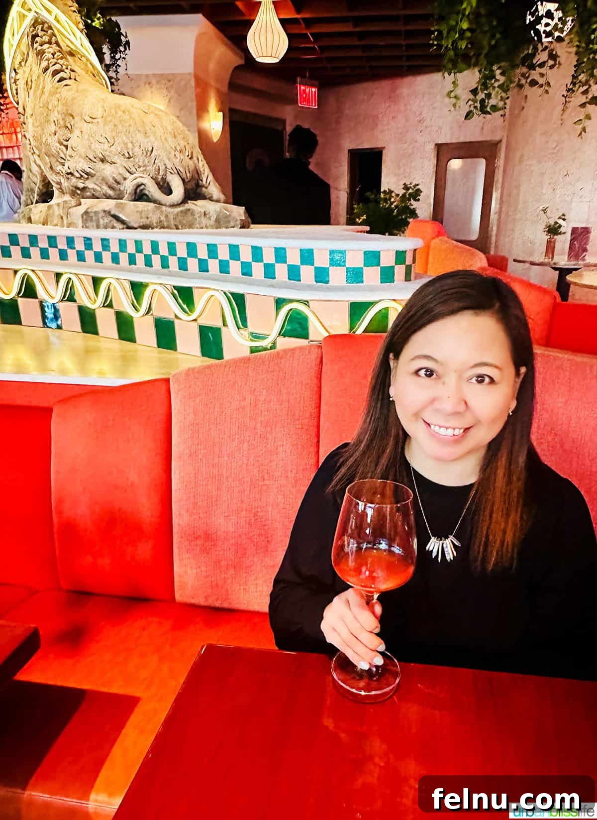 Non-alcoholic wine at Bad Roman NYC