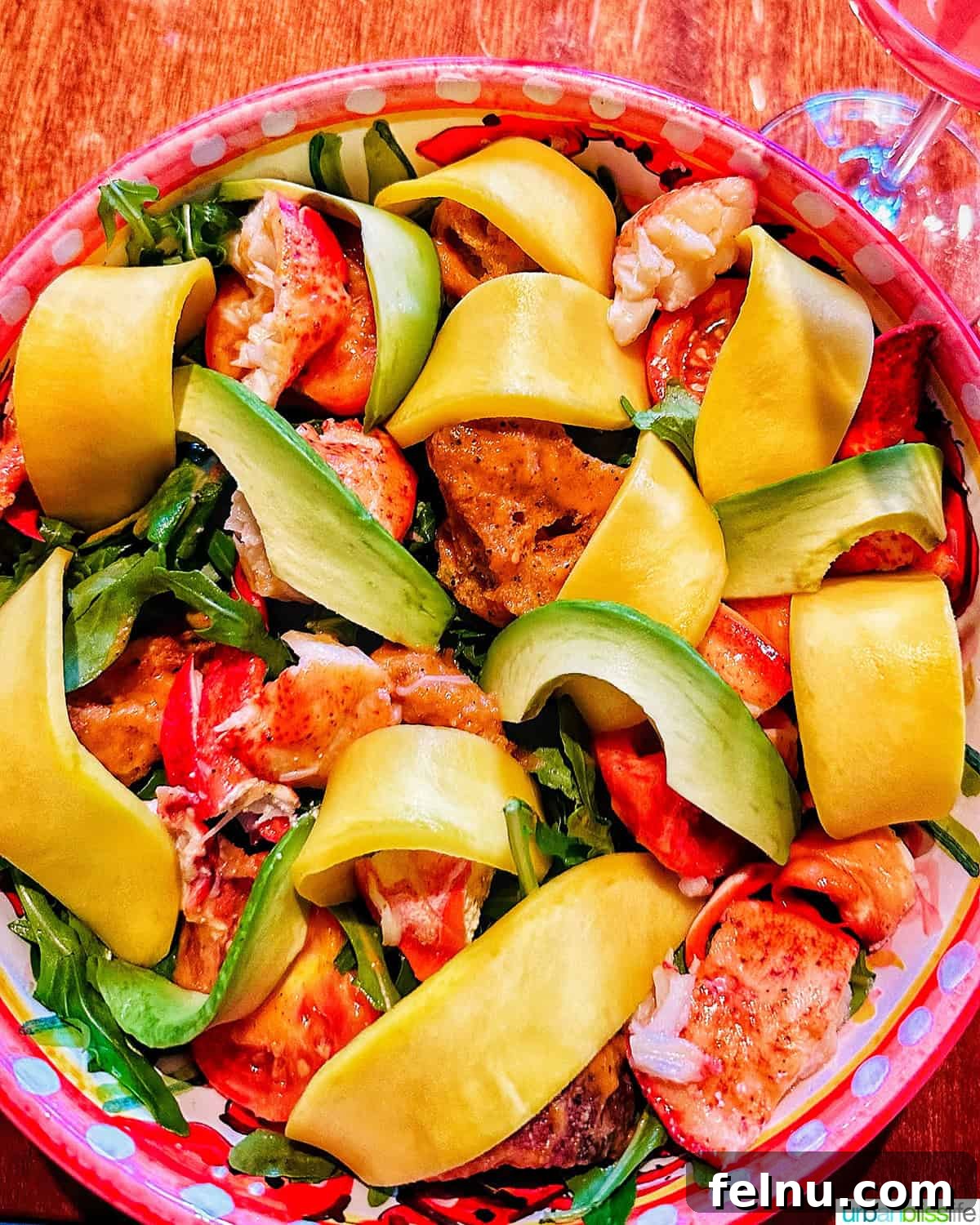 Lobster mango salad at Bad Roman NYC