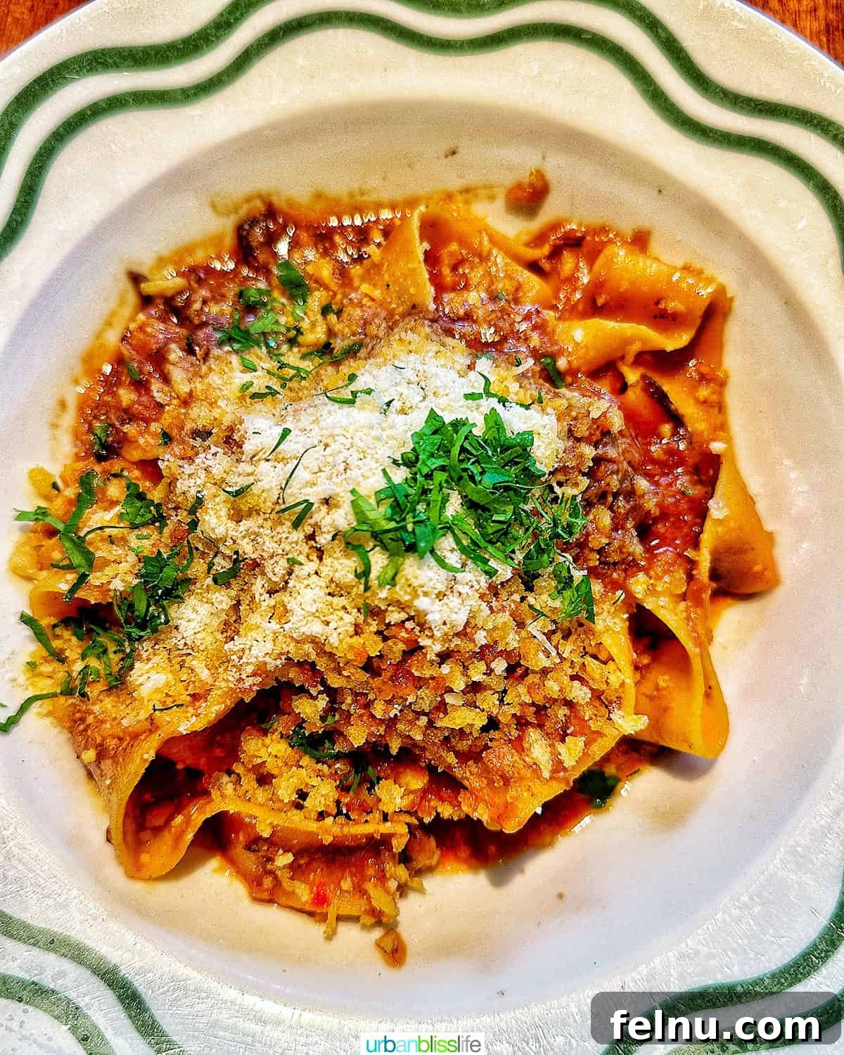 Pappardelle with wild board ragu at Bad Roman NYC