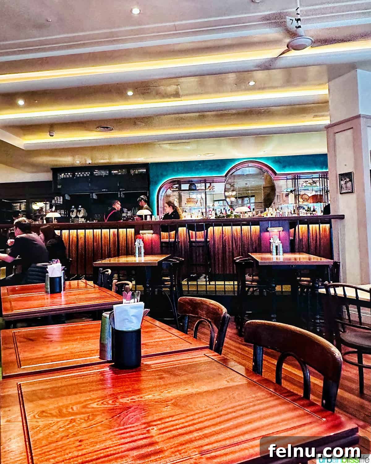 A Covent Garden Breakfast: A Dishoom Delight 11 The stylish bar area inside Dishoom restaurant in London, England.