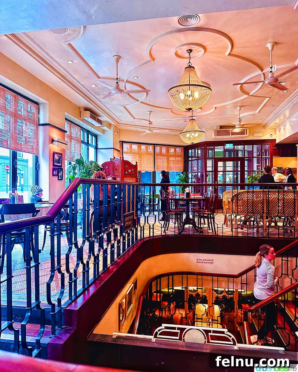 A Covent Garden Breakfast: A Dishoom Delight 3 The beautifully decorated interior of Dishoom restaurant in London, England.