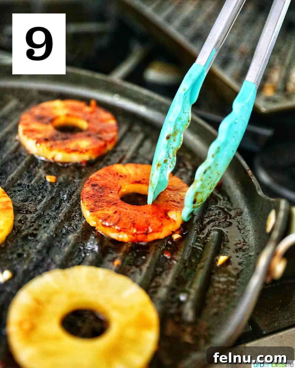 Hawaiian Grilled Chicken with Pineapple Glaze 13 Grilling pineapples
