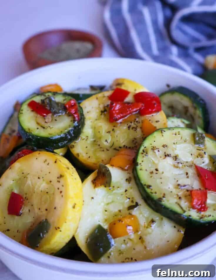 Pan fried squash and zucchini