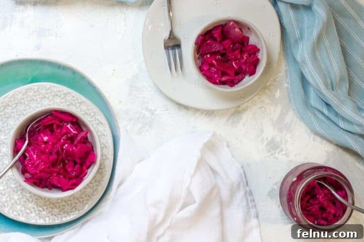 Red Cabbage Sauerkraut