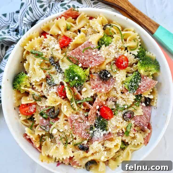 Italian Bow Tie Pasta Salad