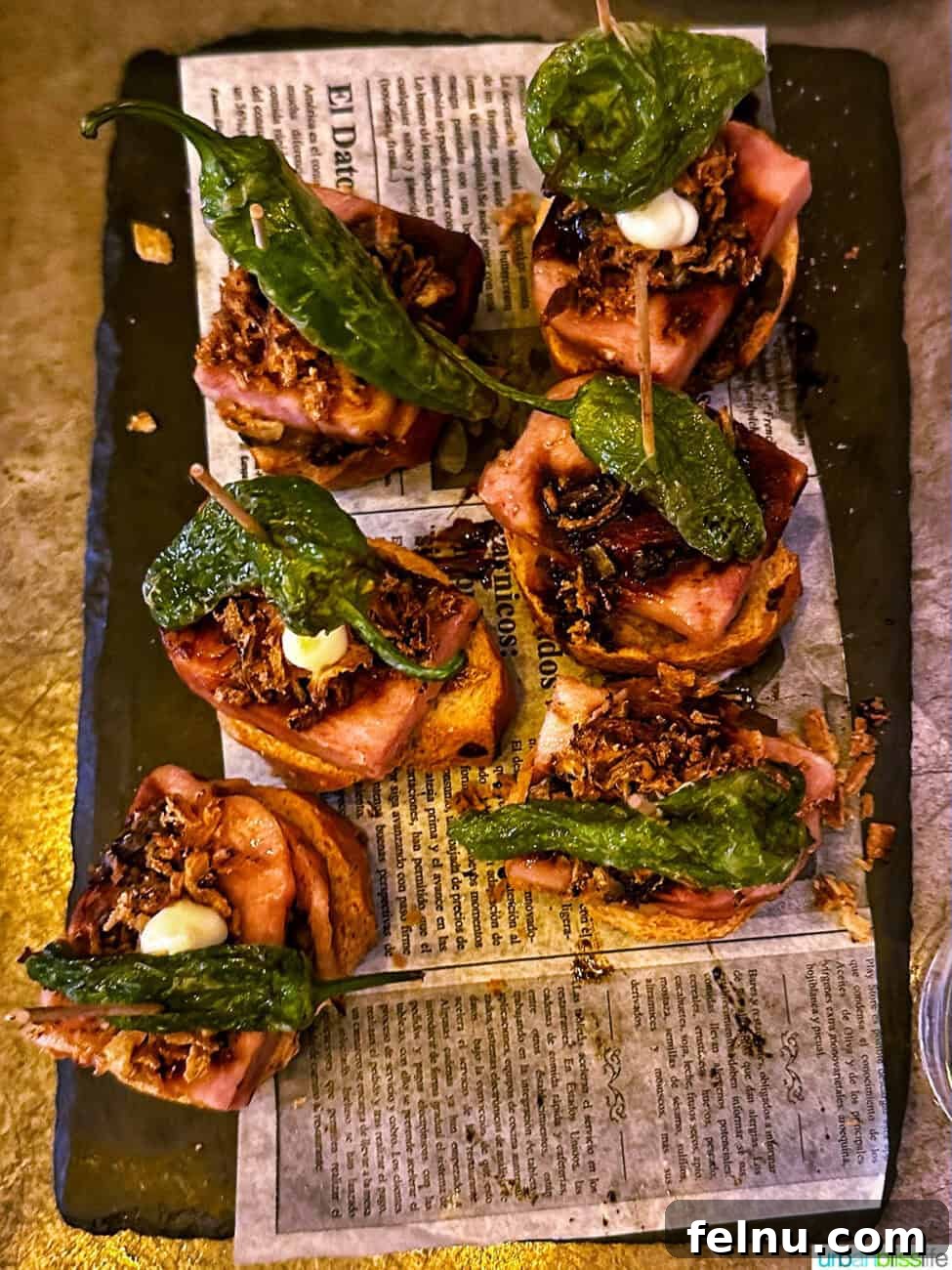 The Ultimate Pintxo Crawl: Bilbao's Best Bites 10 A close-up of innovative pintxos at La Olla restaurant in Bilbao, showcasing the restaurant's creativity and culinary expertise.