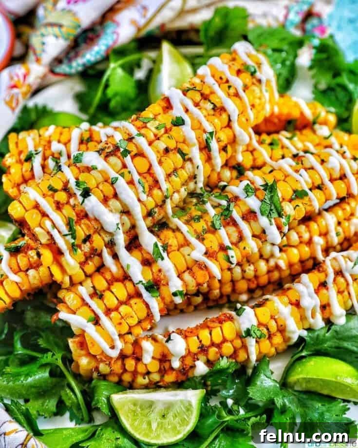 Air fryer corn ribs with Mexican-inspired seasoning