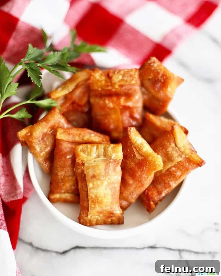Homemade Air Fryer Pizza Rolls, a family-friendly and fun snack.