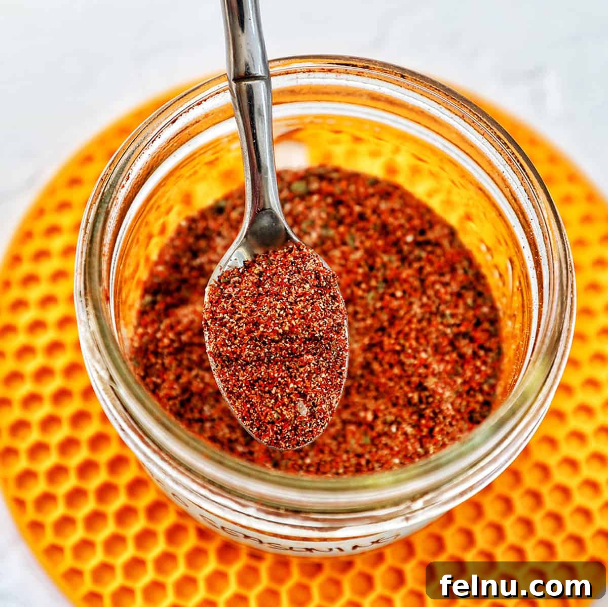 Homemade Mild Taco Seasoning in a small bowl, ready for use.