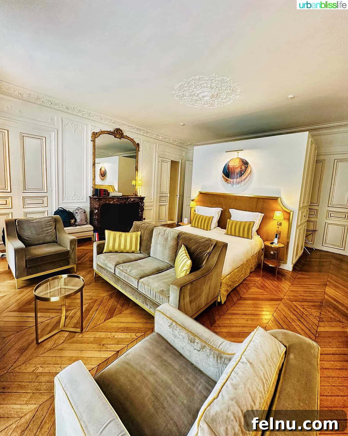 Luxurious suite in Hotel Alfred Sommier, Paris