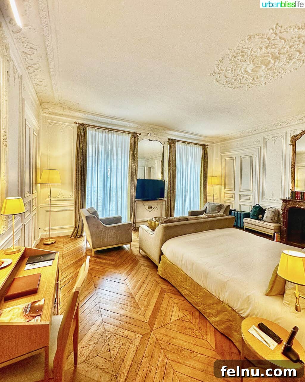 Spacious suite at Hotel Alfred Sommier in Paris