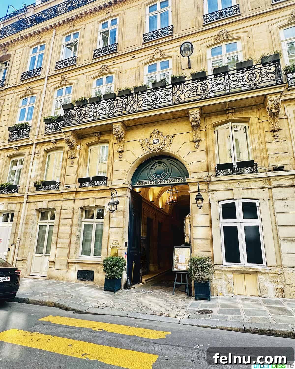 Exterior view of Hotel Alfred Sommier in Paris, France