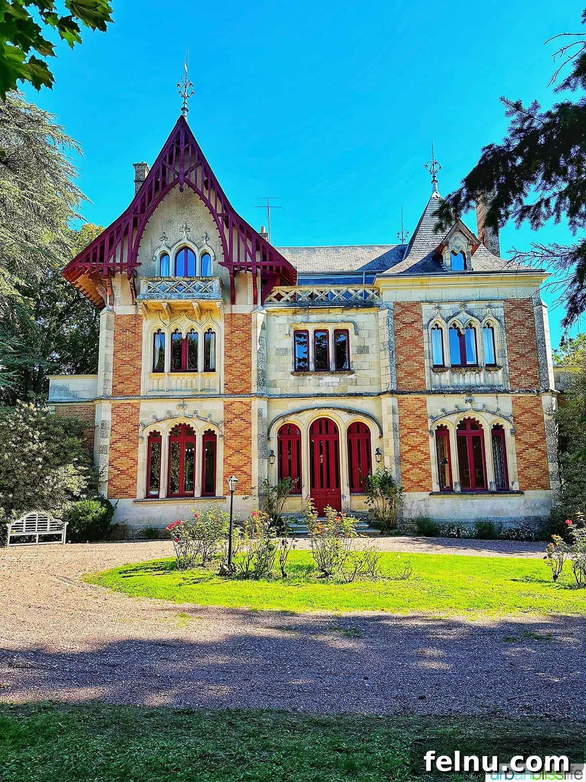 Chateau de Valcreuse exterior in La Roche-Posay, France