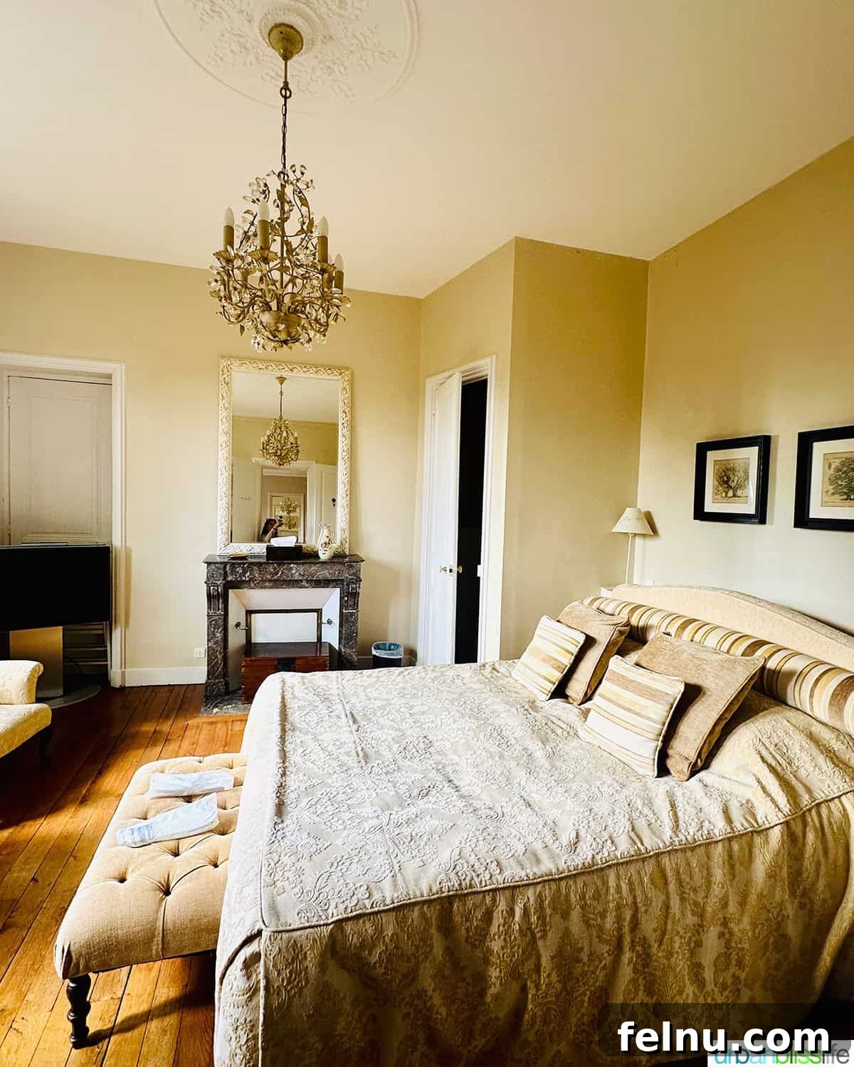 Bedroom suite at Chateau de Valcreuse in La Roche-Posay, France