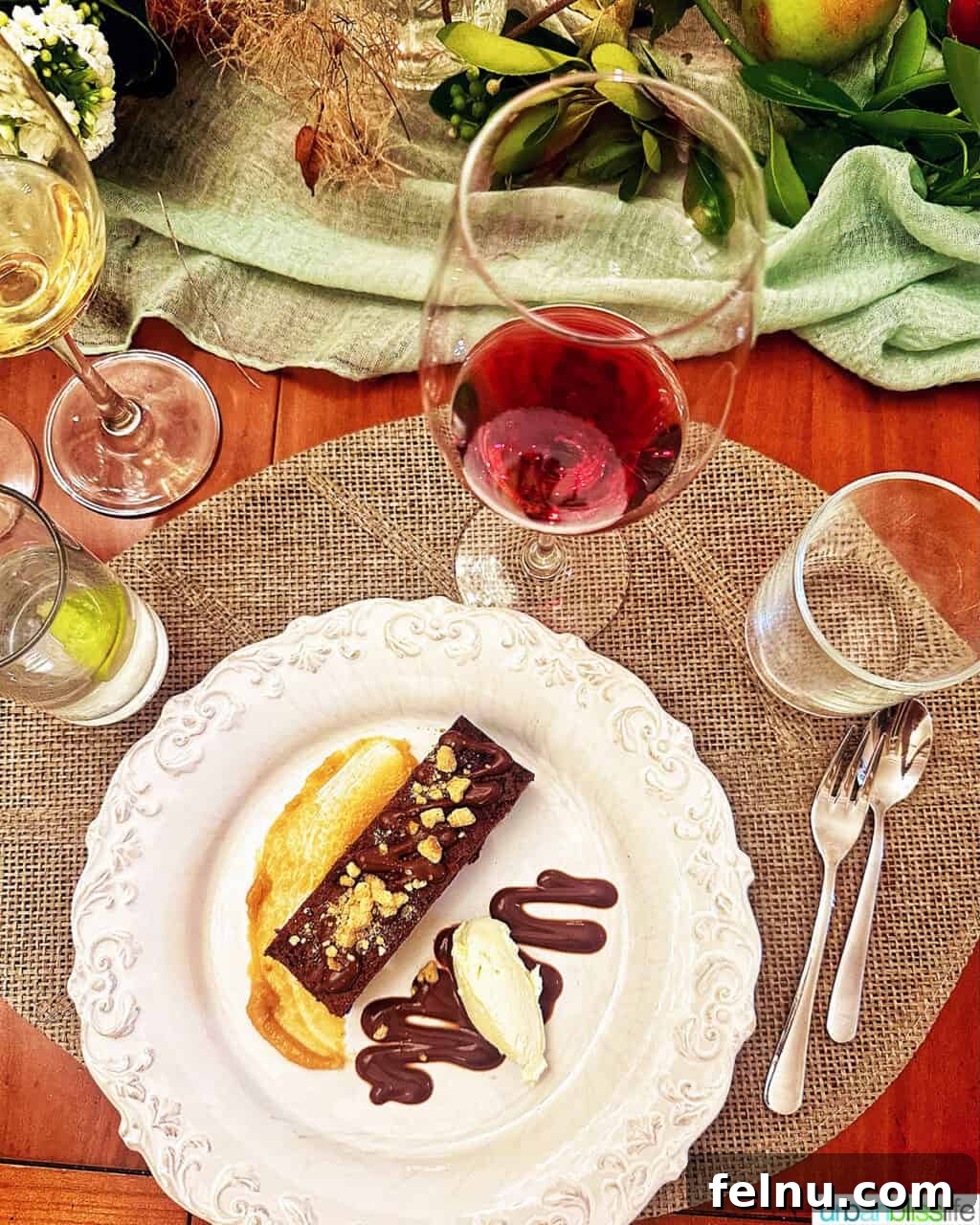 Dessert at Chateau de Valcreuse