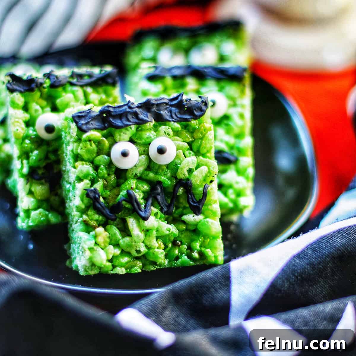 Frankenstein Rice Krispie Treats